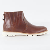 Womens Timberland Bramhall A11KN Tan Leather Slip On Casual Chelsea Boots