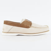 Mens Timberland Unleased 42580 Beige Leather Slip On Casual Loafer Shoes