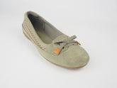Womens Timberland Falmouth Ballerina 8017R Leather Slips On Flat Grey Shoes