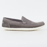 Mens Timberland Earthkeepers Heritage A1413 Grey Leather Slip On Boat Shoes