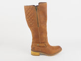 Womens Timberland Classic Hight Top 1617RW Leather Tan Ladies Zip Side Boots
