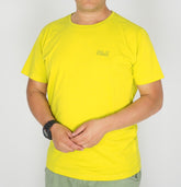 Mens Jack Wolfskin Paw Print Tee 1805141 Wild Lime Casual Short Sleeve T Shirt