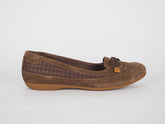 Womens Timberland Falmouth 8021R Brown Suede Slip On Ballerina Shoes