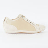 Womens Timberland Ballard Ox 3848R Cream Leather Lace Up Low Top Casual Shoes