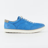 Mens Timberland EK Hudston Ox 5321A Medium Blue Leather Lace Up Low Casual Shoes