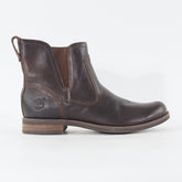Womens Timberland Savin Hill 8669A Brown Leather Pull On Casual Chelsea Boots