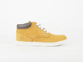 Kids Timberland Cupsole Chukka Youths 6074B Wheat Leather Side Zip Laced Boots