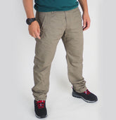 Mens Jack Wolfskin Satanford 1502621 Siltstone Casual Regular Fit Trousers