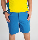 Mens Jack Wolfskin SOF 5006191 Moroccan Blue Comfort Fit Hiking Summer Shorts