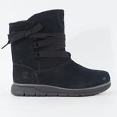Womens Timberland Leighland Primaloft A18YO Black Leather Pull On Casual Boots