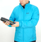 Mens Jack Wolfskin Convection Insulation 1201711 Turquoise Zip Up Hiking Jacket