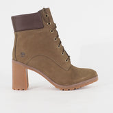 Womens Timberland 6 Inch Premium A1TMV Brown Leather Lace Casual Walking Boots