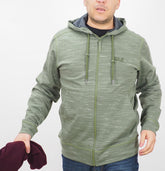Mens Jack Wolfskin Shoreline 1706201 Woodland Green Hoodie Warm Sweatshirt