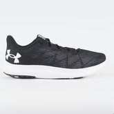 Mens Under Armour Charged S Swift Black Mesh Running Lace Up Sports Trainers