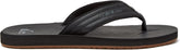 Mens Quiksilver Carver Nubuck Black Summer Outdoor Walking Flip Flop