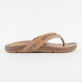 Mens Timberland EK Rugesc 5125R Tan Leather Slip On Thong Casual Summer Sandal