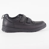 Boys Clarks Reflectace Black Double Strap School Walking Light Kids Shoes