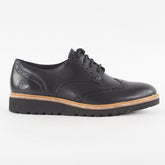 Womens Timberland Ellis Street Oxford A1MMD Jet Black Leather Lace Smart Shoes