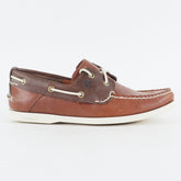 Mens Timberland Heritage CW 2 Eye A13HE Brown Leather Lace Up Casual Boat Shoes