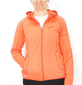 Womens Jack Wolfskin Rock Still 1703361 Watercress Blossom Zip Up Light Hoodie