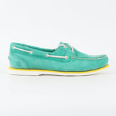 Womens Timberland EK Harbourside 8858R Seafoam Green Leather Casual Boat Shoes
