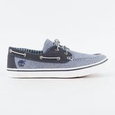 Mens Timberland New Market Ox 6537R Light Navy Canvas Lace Up Casual Boat Shoes