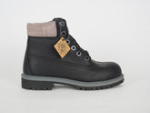 Juniors Timberland 6 In Classic 20954 Black Leather Lace Up Kids Chukka Boots