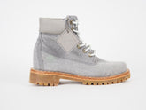 Womens Timberland LTD 6In Canvas A1GRV Grey Fabric Lace Up Casual Chukka Boots