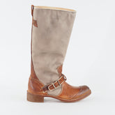 Womens Timberland Lucille 67622 Tan Leather Pull On Casual Tall Ladies Boots