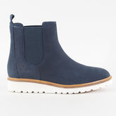 Womens Timberland Ellis Street A1PF1 Navy Nubuck Leather Pull On Chelsea Boots