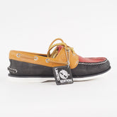 Mens Timberland Classic 2 Eye A154H Black Leather Casual Boat Shoes