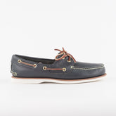 Mens Timberland Classic Boat 2 Eye 74036 Navy Casual Leather Lace Walking Shoes