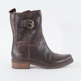 Womens Timberland Mont Chevalier Biker A1SLS Brown Leather Zip Side Casual Boots