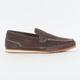 Mens Timberland Hayes Valley 6725B Dark Brown Leather Slip On Casual Shoes