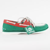 Mens Timberland Classic 2 Eye A1546 Green/Red Suede Casual Boat Shoes