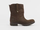 Womens Timberland EK Artus 17641 Brown Leather Pull On Shoes Casual Winter Boots