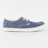Mens Timberland Hookset Camp Ox 9317B Medium Blue Canvas Lace Up Casual Shoes