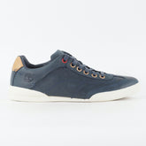 Mens Timberland EK Splitcup 9441B Navy Blue Leather Lace Up Low Top Casual Shoes