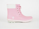 Girls Timberland 6 Inch 89913 Pink Wellingtons Lace Up Rain Wellies