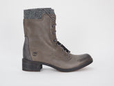 Womens Timberland Whittemore A12IY Grey Leather Lace Up Tall Waterproof Boots