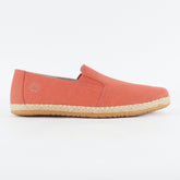 Mens Timberland Surfs Edge A233K Burnt Brick Red Canvas Slip On Casual Shoes