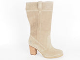 Womens Timberland Hudston Waterproof 28649 Taupe Leather Slip On Boots