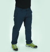 Mens Jack Wolfskin Standford 1502621 Navy Regular Fit Low Waist Casual Trousers