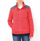 Womens Jack Wolfskin Aquila 1705921 Tulip Red Zip Up Light Breathable Jacket