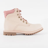 Womens Timberland Waterville AQ1T5 Light Pink Leather Lace Up Waterproof Boots