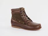 Womens Timberland Classic 7 Eye 18678 Brown Leather Shoes Lace Up Chukka Boots