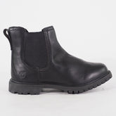 Womens Timberland EK Auth Chelsea 8711A Black Leather Pull On Walking Boots