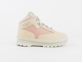 Girls Timberland Euro Hiker A1935 Pink Leather Lace Up Hiking Shoes Chukka Boots