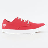Mens Timberland Hookset 4 Eye 9321B Bright Red Canvas Laced Low Top Casual Shoes