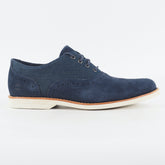 Mens Timberland Stormlite 9145B Dark Blue Leather Canvas Lace Up Formal Shoes